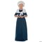 Martha Washington Child Costume Medium Historical Dress Shawl Cap